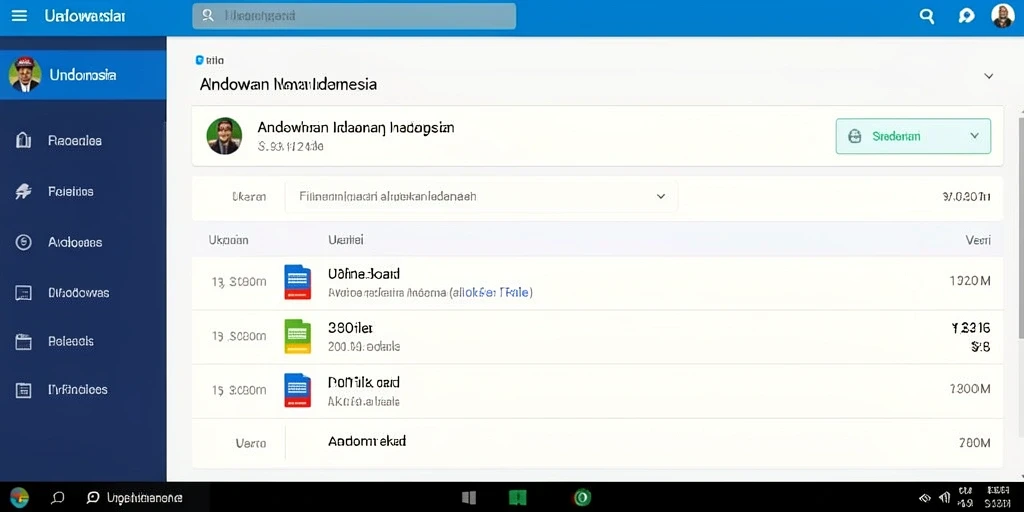 Tampilan antarmuka yang modern dan sederhana.