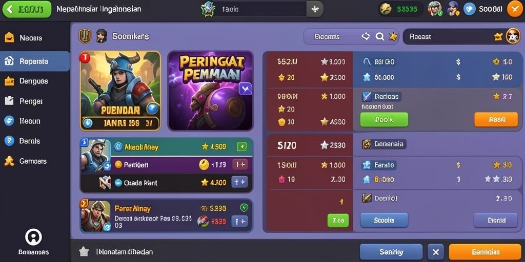 Tampilan antarmuka KAWI777 yang menarik dan user-friendly.