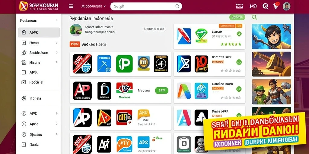 Tampilan antarmuka aplikasi yang menarik.