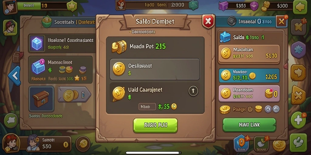 Tampilan antarmuka game yang menarik dan user-friendly.